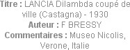 Titre : LANCIA Dilambda coupé de ville (Castagna) - 1930
Auteur : F BRESSY
Commentaires : Museo N...